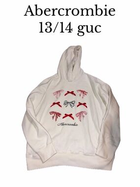 Abercrombie kids 13 14 bow sweatshirt hoodie
